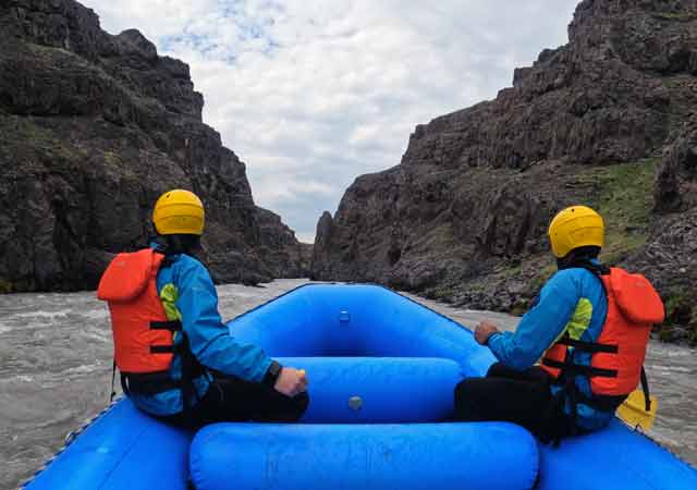 Wildwasser-Rafting in Island